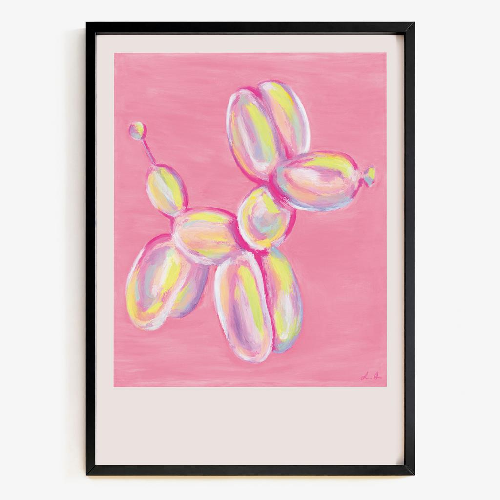 "Pastel Balloon Pup" рожевий песик із кульок PS7279