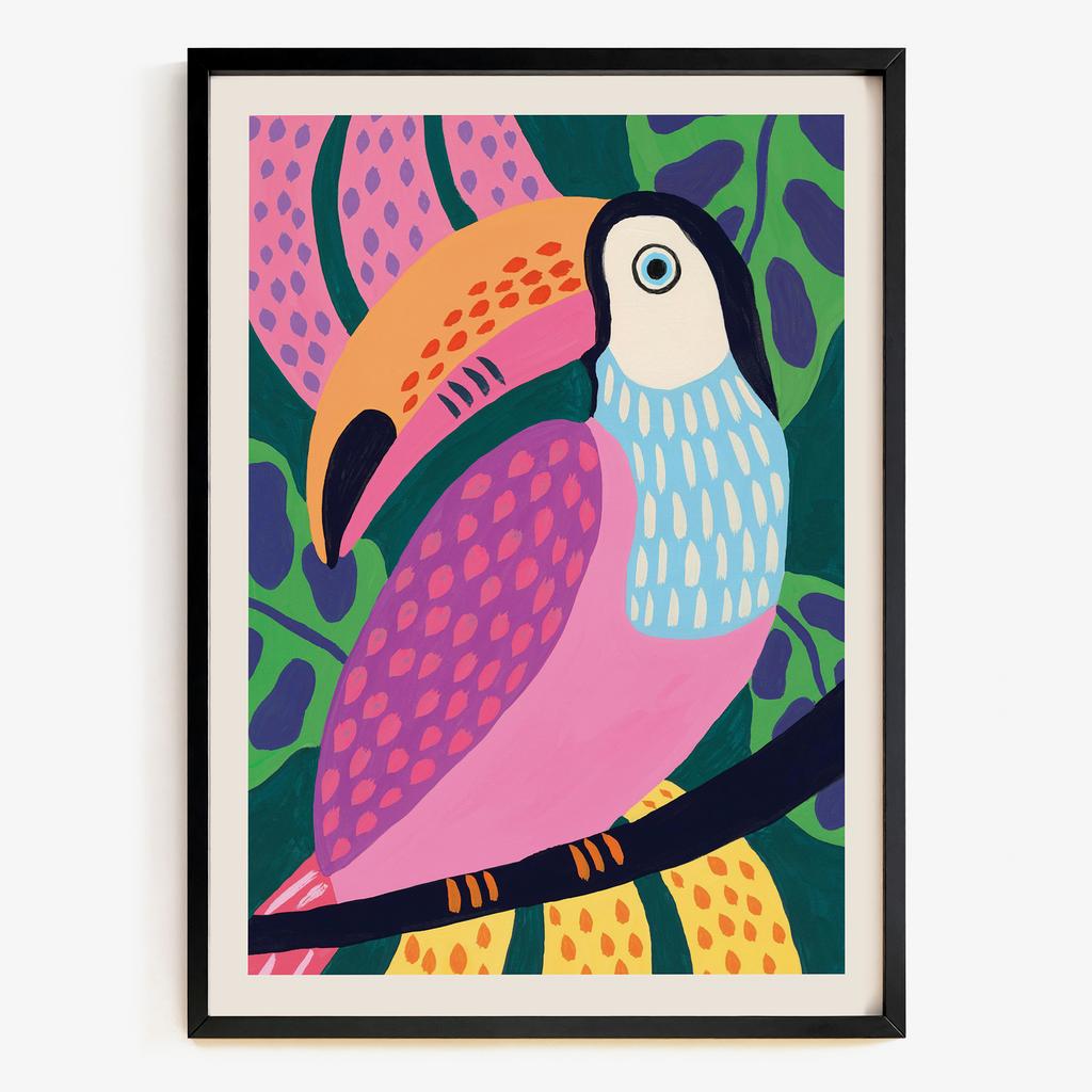 "Tropical Candy Toucan" сучасний яскравий тукан PS7283