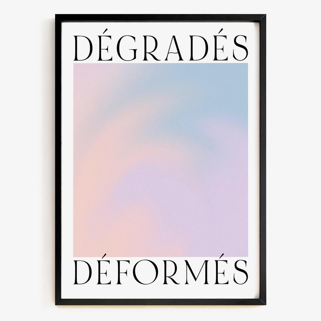 "Dégradés Déformés" типографічна абстракція градієнтів PS9492