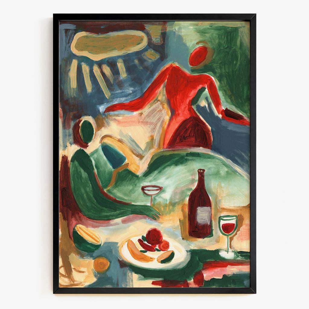"Garden Supper" абстрактна вечеря PS1189