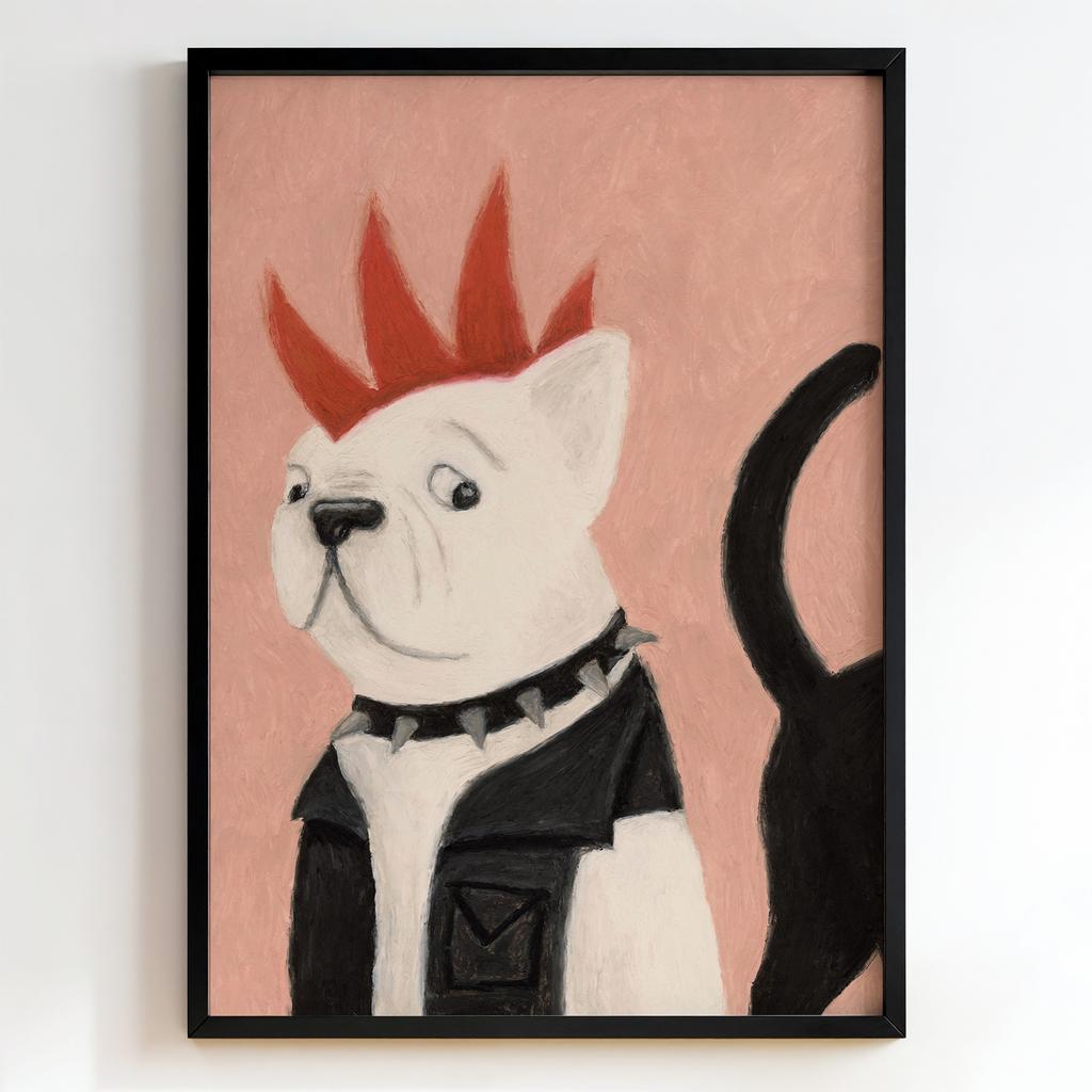 "Punk Companion" пес у стилі панк PS7389