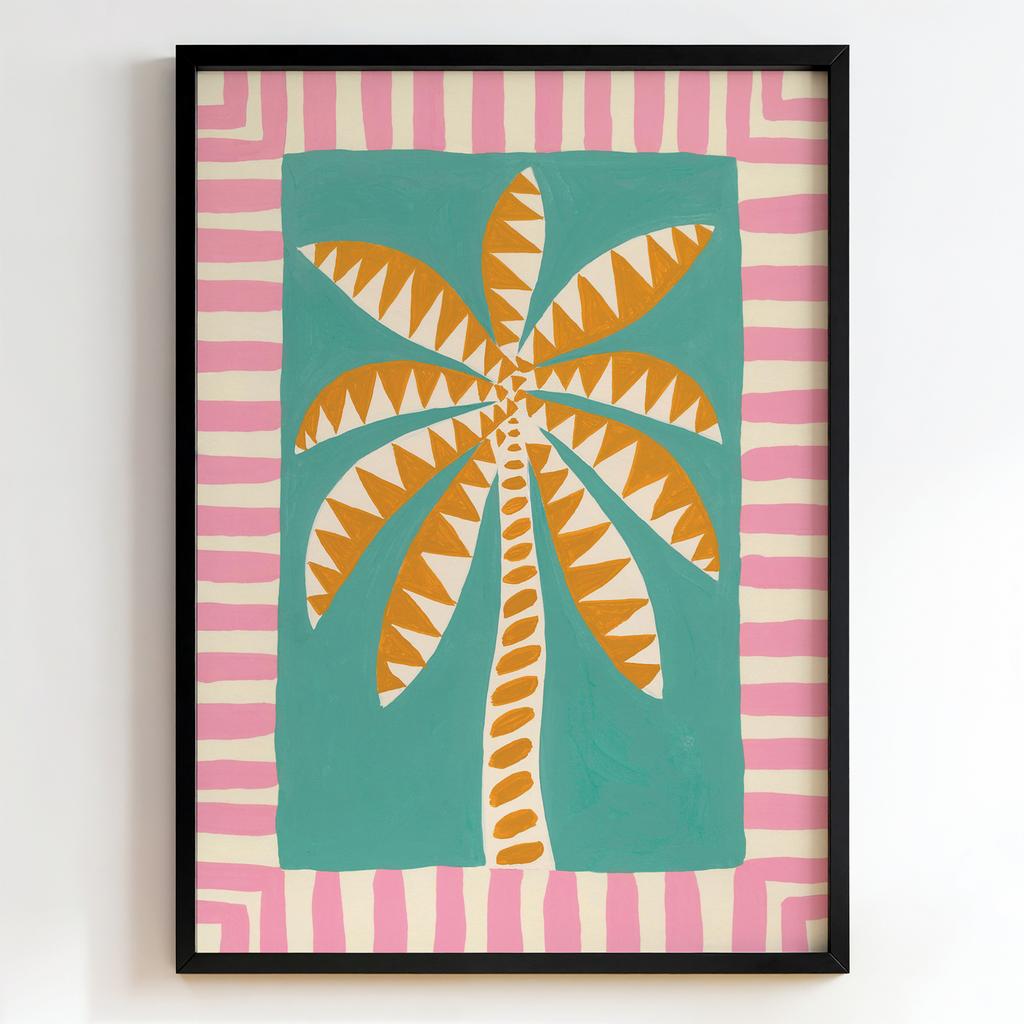 "Tropical Geometry" стилізована пальма PS7393