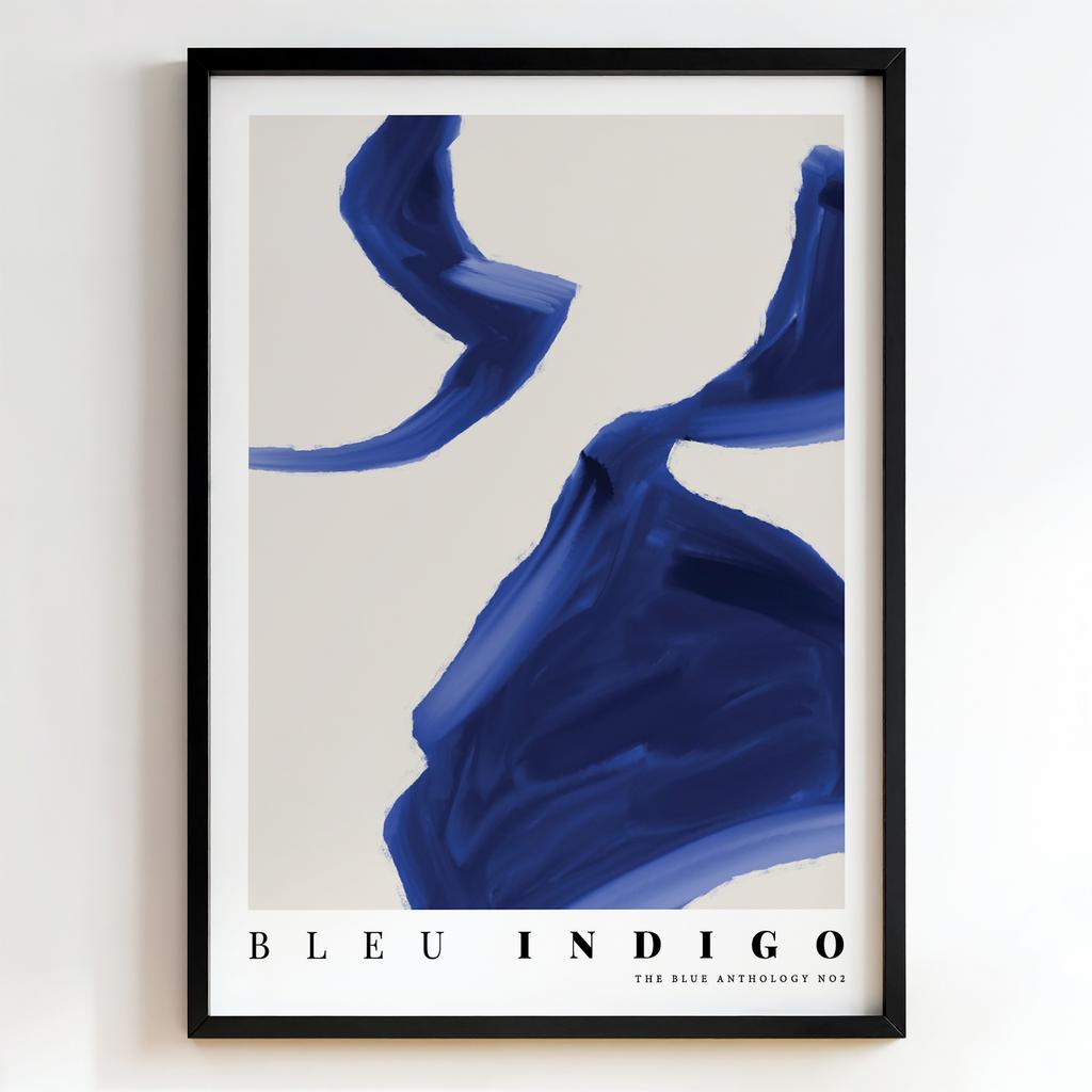 "Bleu Indigo" синя абстрактна композиція PS8259