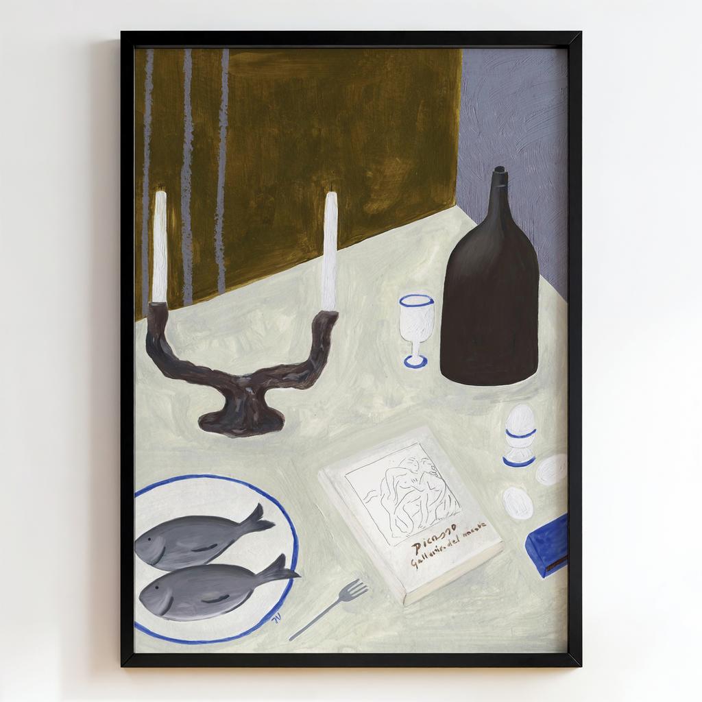 "Picasso Table Still Life" натюрморт із книгою Пікассо PS8262