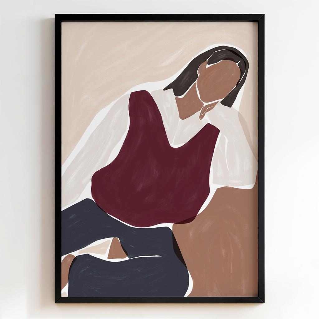 "Quiet Contemplation" задумлива жіноча постать PS8264
