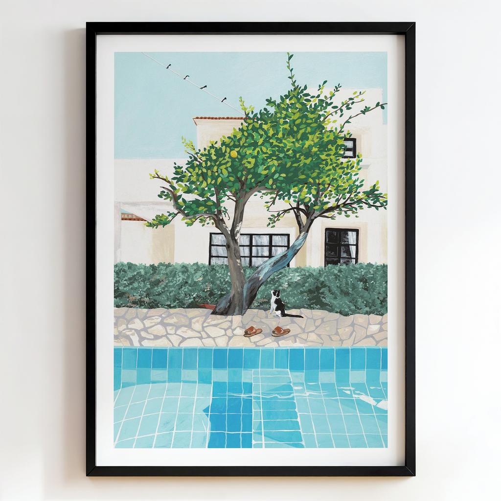 "Lemon Tree by the Pool" лимонне дерево біля басейну PS9352