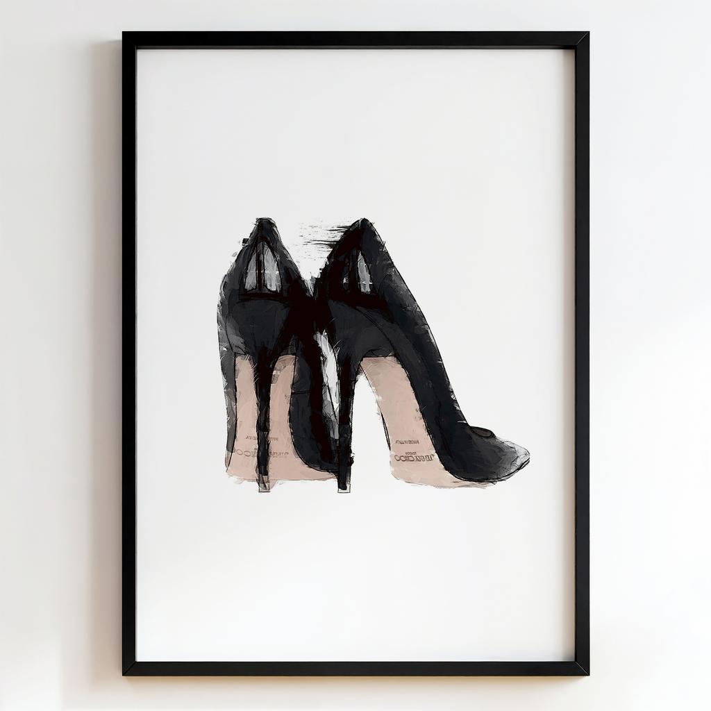 "Midnight Stilettos" чорні туфлі на підборах PS9538