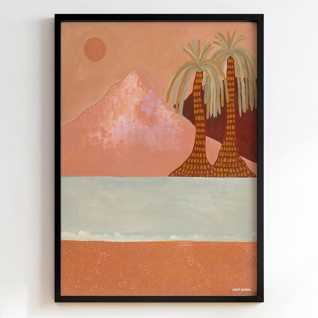 "Desert Palms at Pink Mountain" пустельний краєвид PS8774