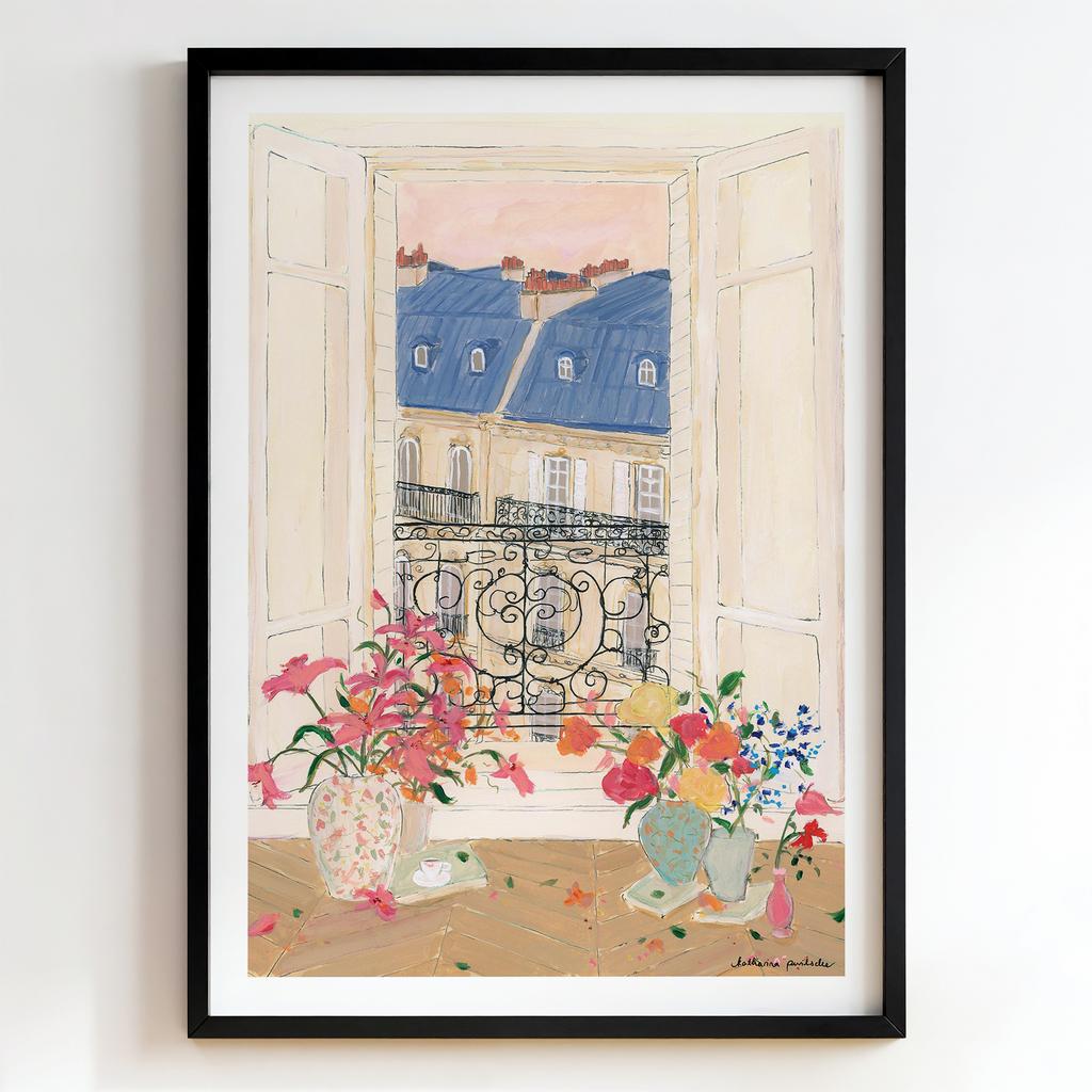 "Paris Window in Bloom" квіткове паризьке вікно PS2847