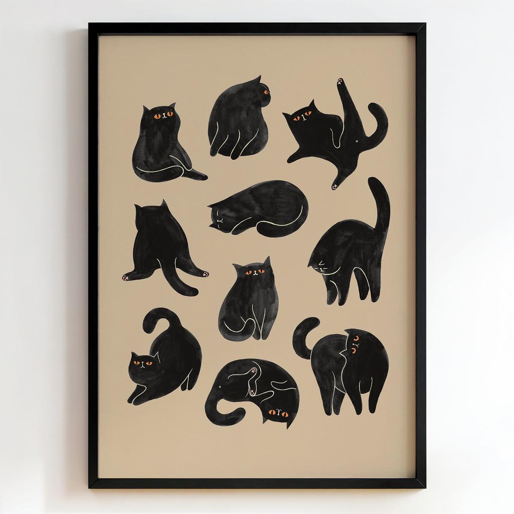 "Nine Black Cats" дев'ять чорних котів PS4180