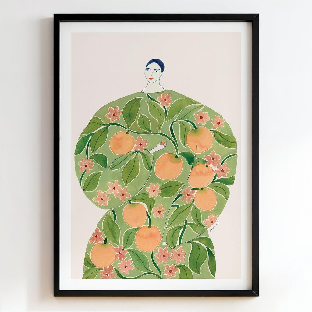 "Orchard Muse" жінка серед цитрусів PS7438