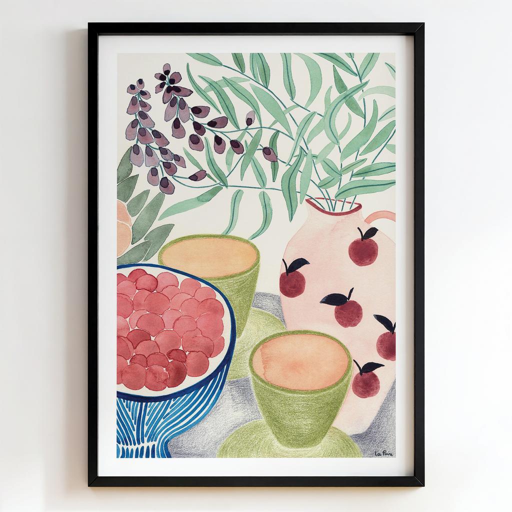"Summer Table Still Life" натюрморт із ягодами PS7443