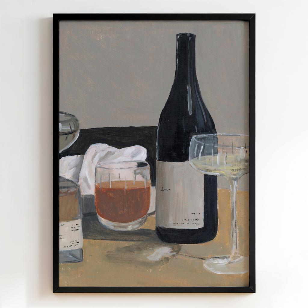 "Evening Wine Still Life" винна композиція PS4137