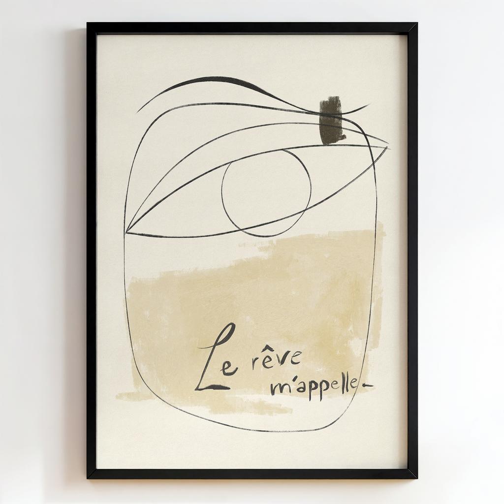 "Le Rêve M'appelle" абстрактний портрет PS4142