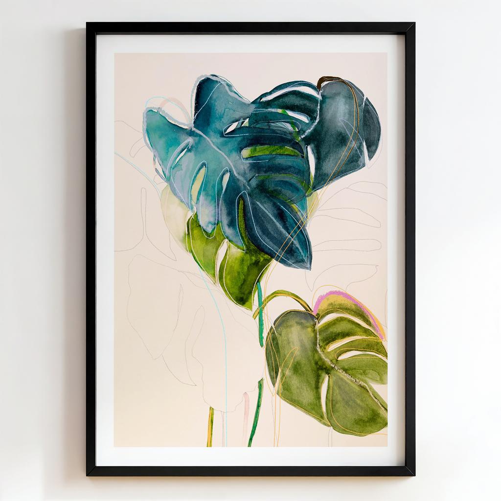 "Monstera Study" ботанічна композиція PS4144