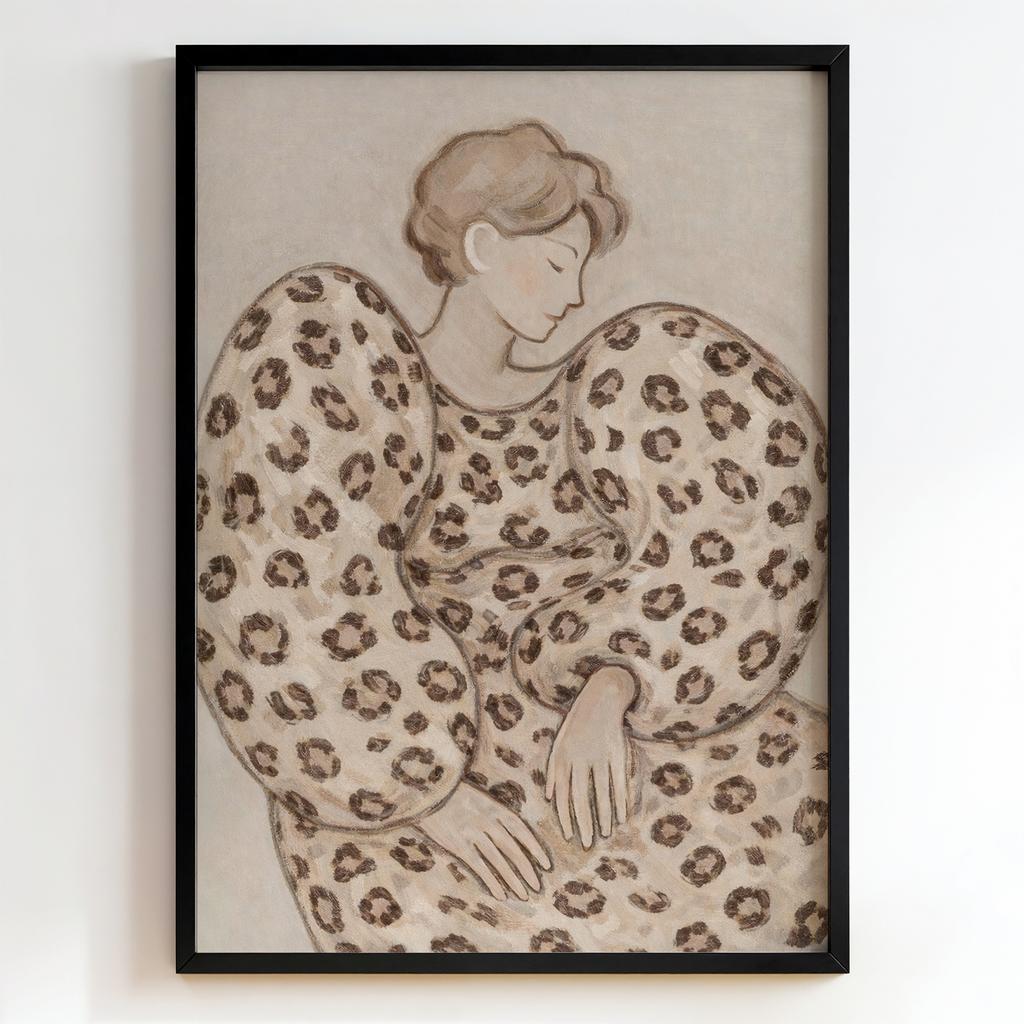 "Leopard Sleeve Portrait" жіночий портрет PS4153
