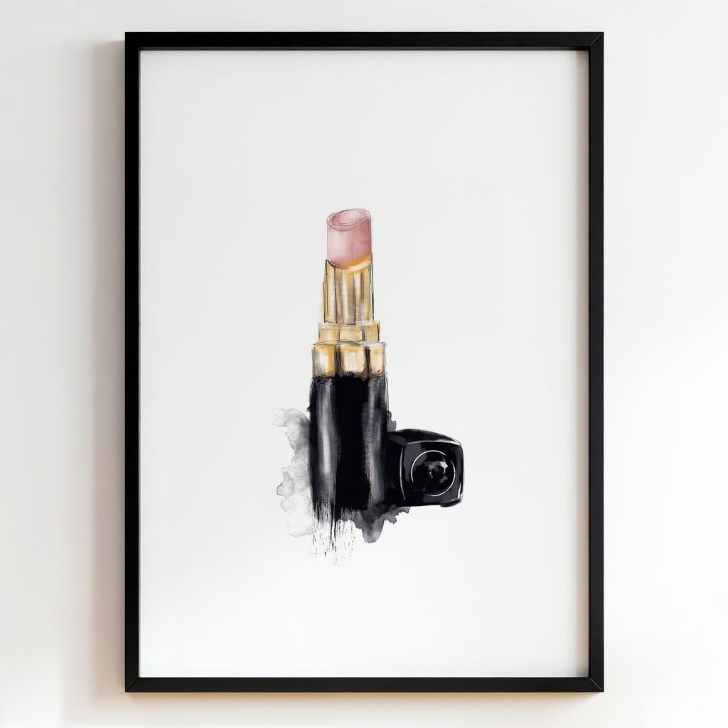 "Classic Nude Lipstick" сучасний постер помада PS4165