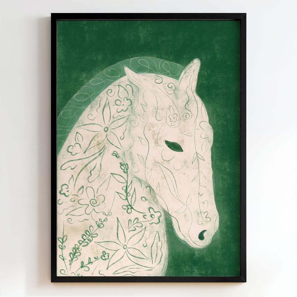 "Botanical Horse" декоративний кінський портрет PS8503