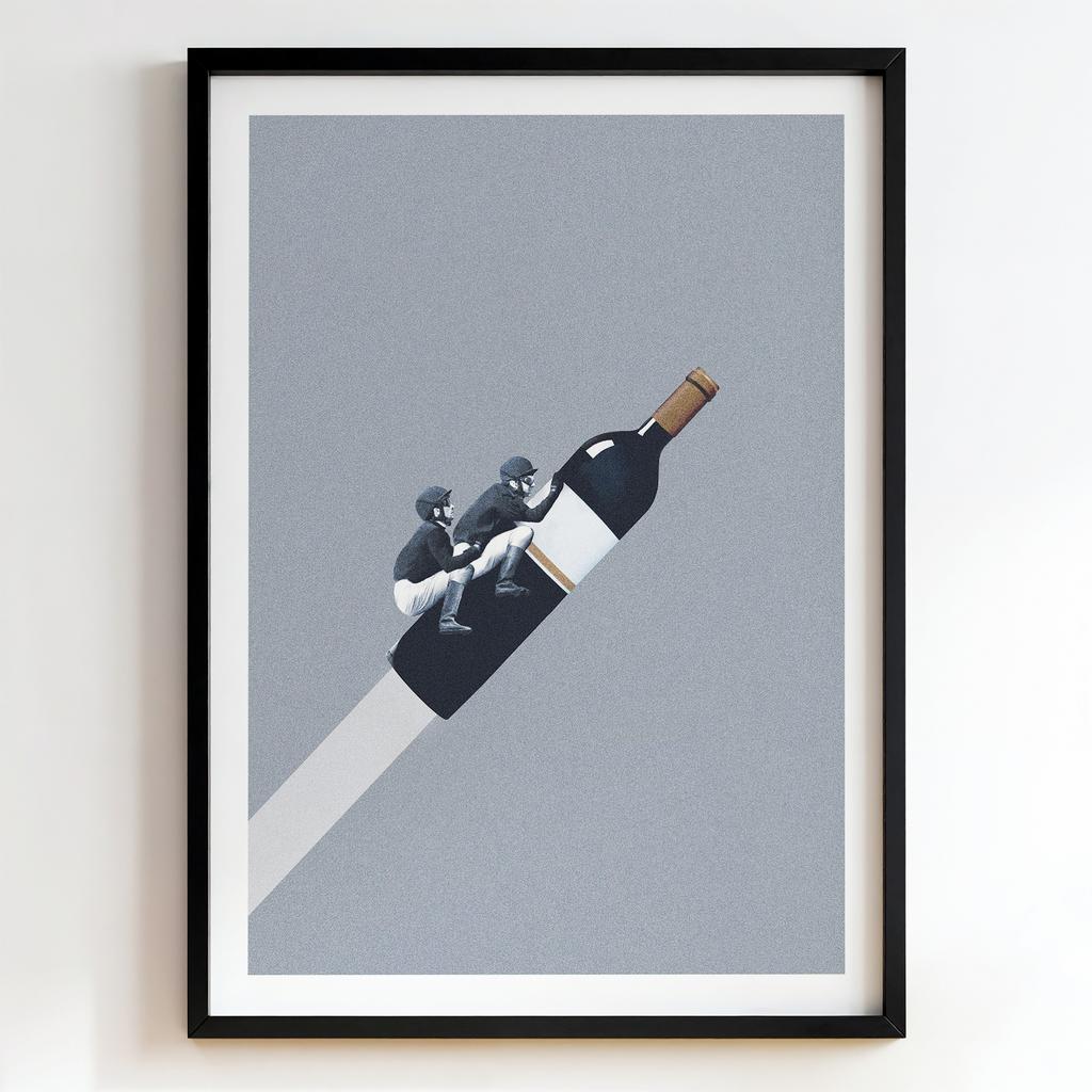 "Vintage Wine Ascent" сюрреалістичне винне сходження PS7846