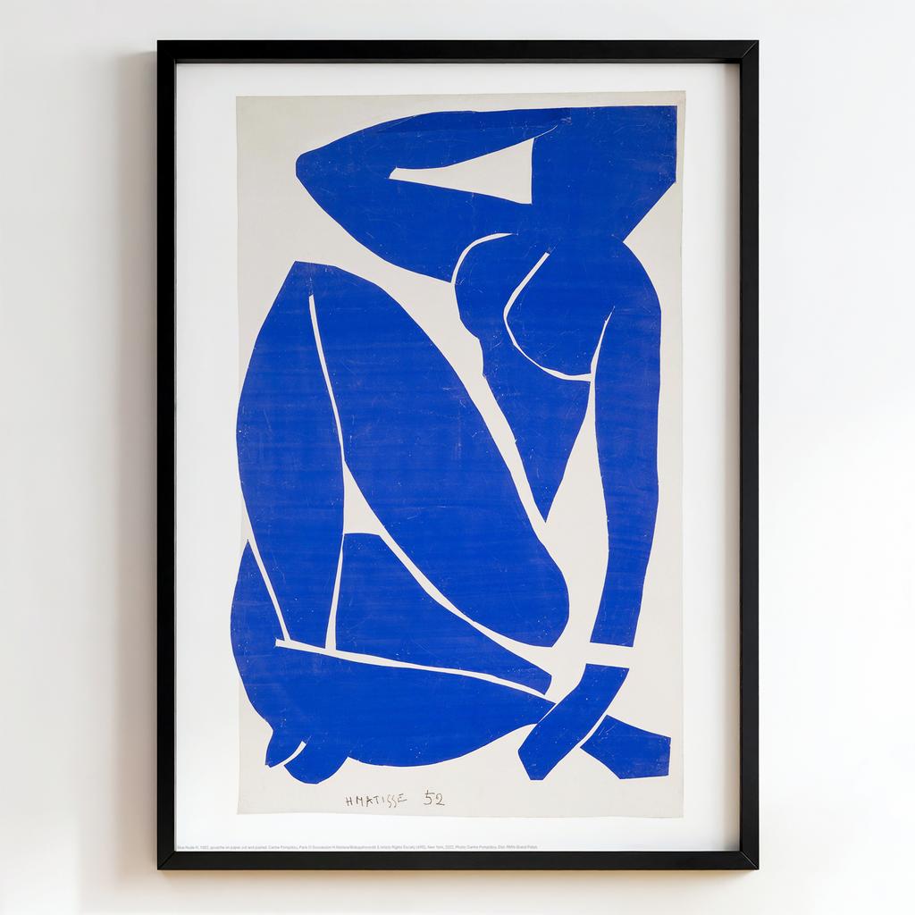 "Blue Nude II" синя абстрактна фігура PS7860