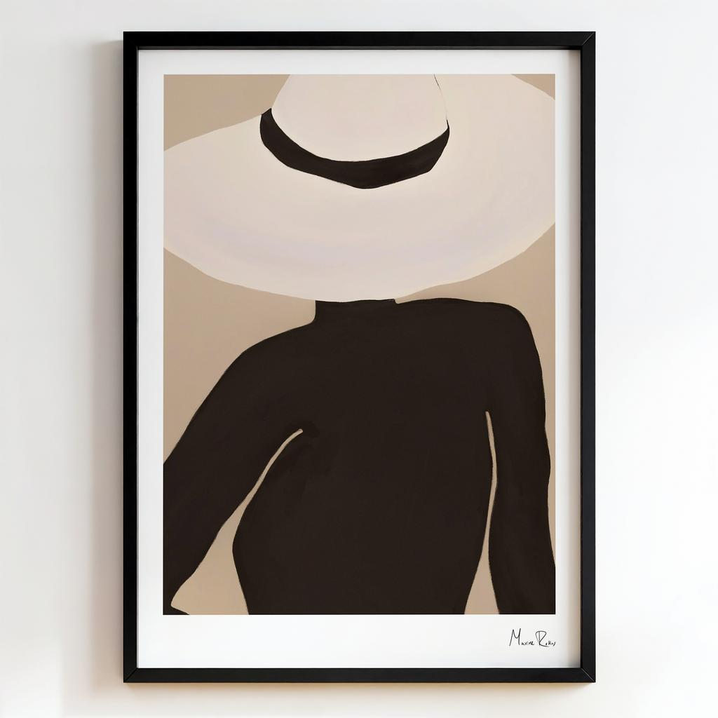 "Wide Brim Hat" мінімалістичний жіночий силует PS7864