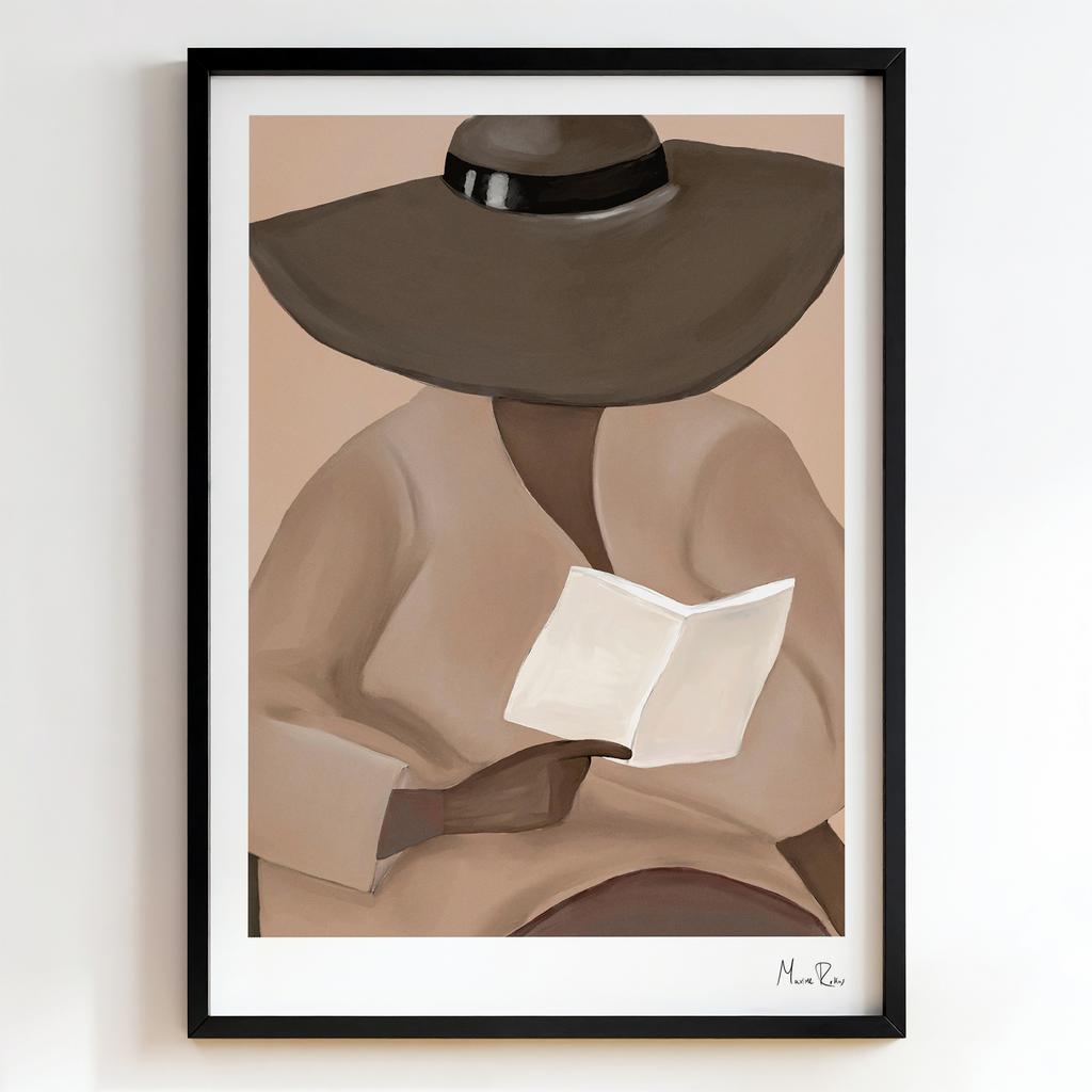 "Quiet Reading" жінка з книгою PS7866