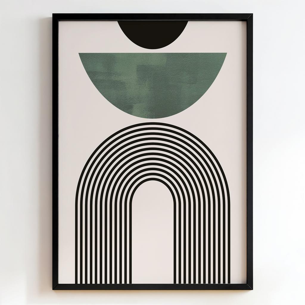 "Geometric Arch Balance" геометрична абстракція PS7874