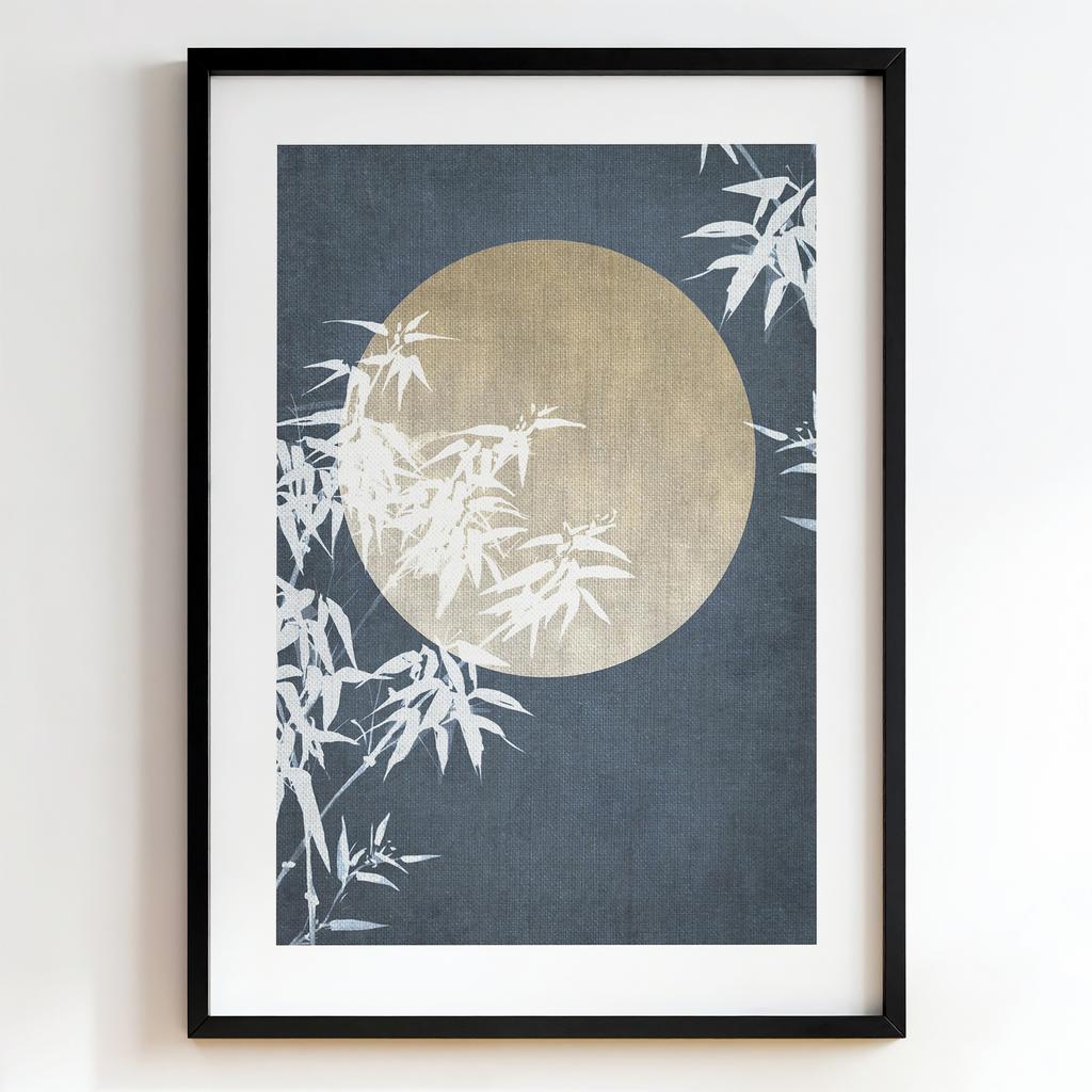 "Moonlit Bamboo Serenity" бамбук під повним місяцем PS7884