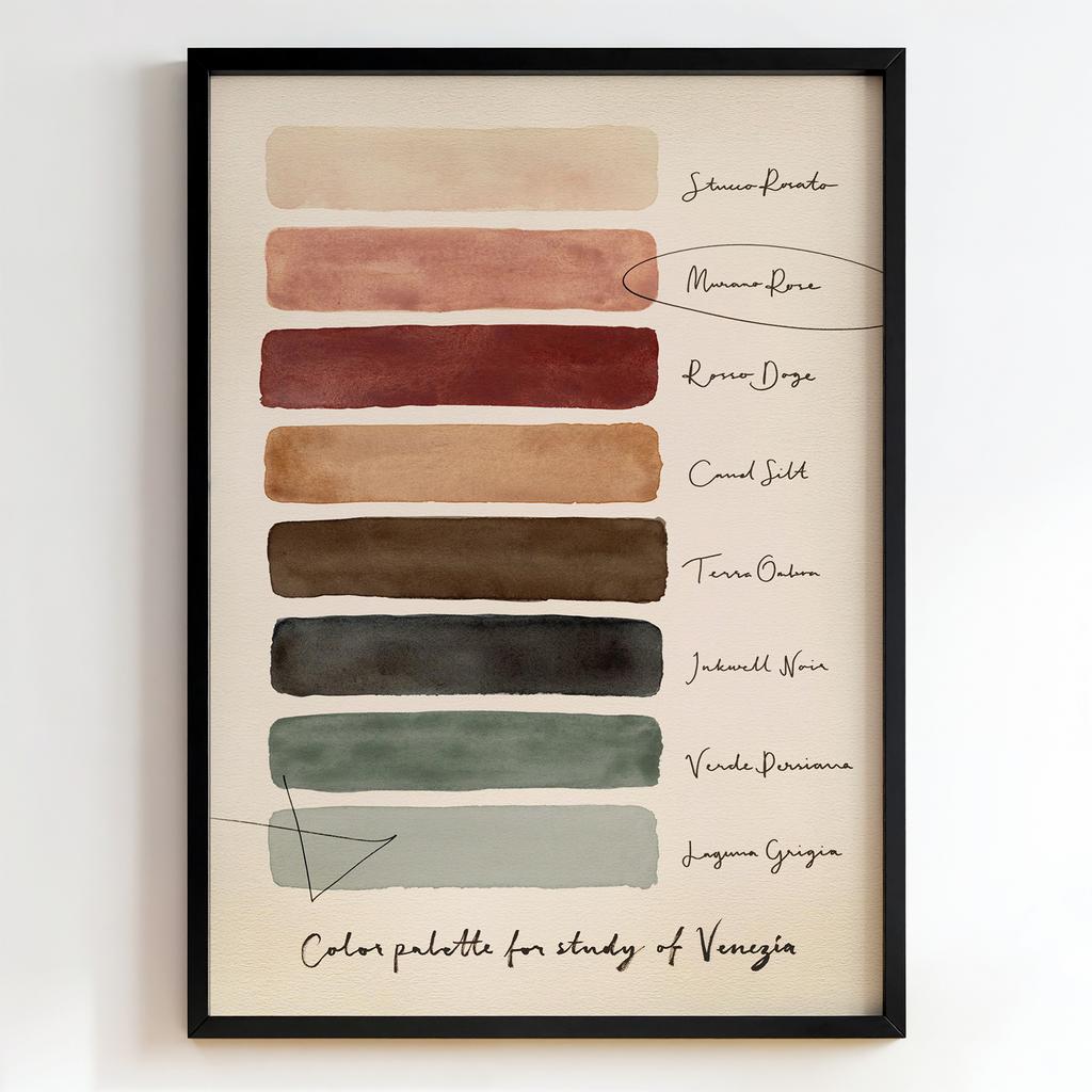 "Venice Color Palette Study" палітра кольорів Венеції PS8472