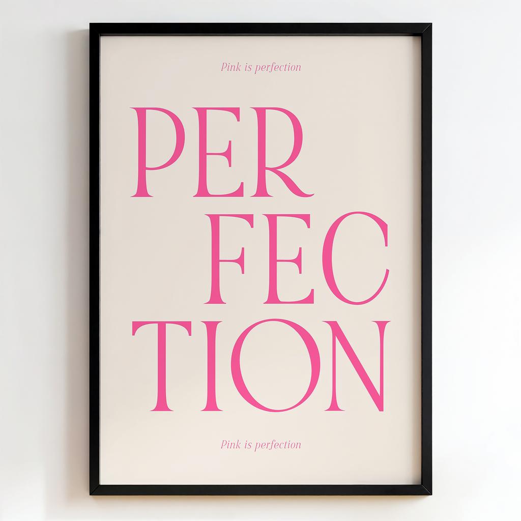 "Pink is Perfection" рожева типографіка PS8482