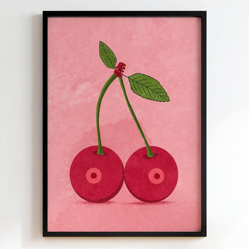"Sweet Cherry Duo" стилізовані черешні PS8467