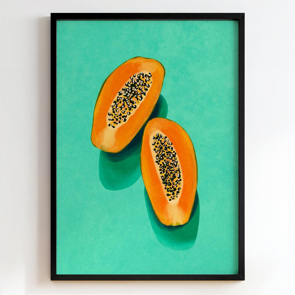 "Golden Papaya" стилізована папая PS8471