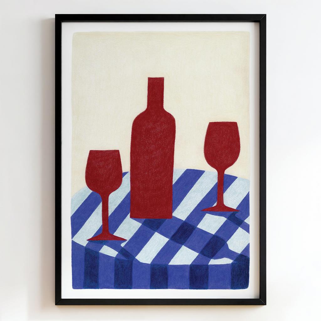 "Wine Picnic Still Life" винний натюрморт PS8478
