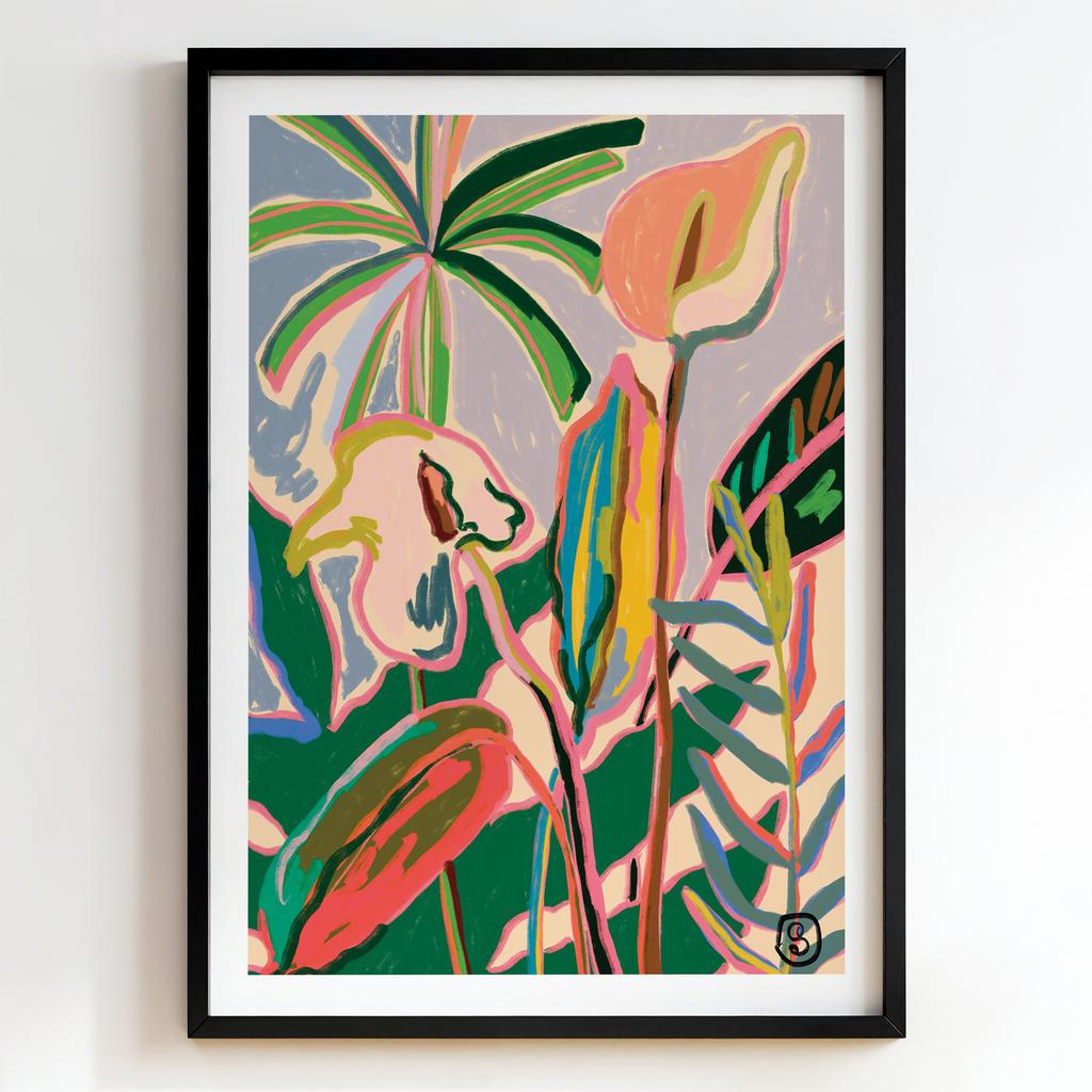 "Tropical Bloom Escape" тропічна ботанічна композиція PS6845