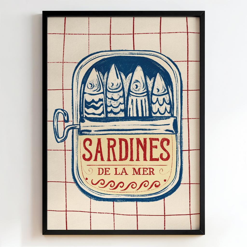 "Sardines De La Mer" вінтажна банка сардин PS6849