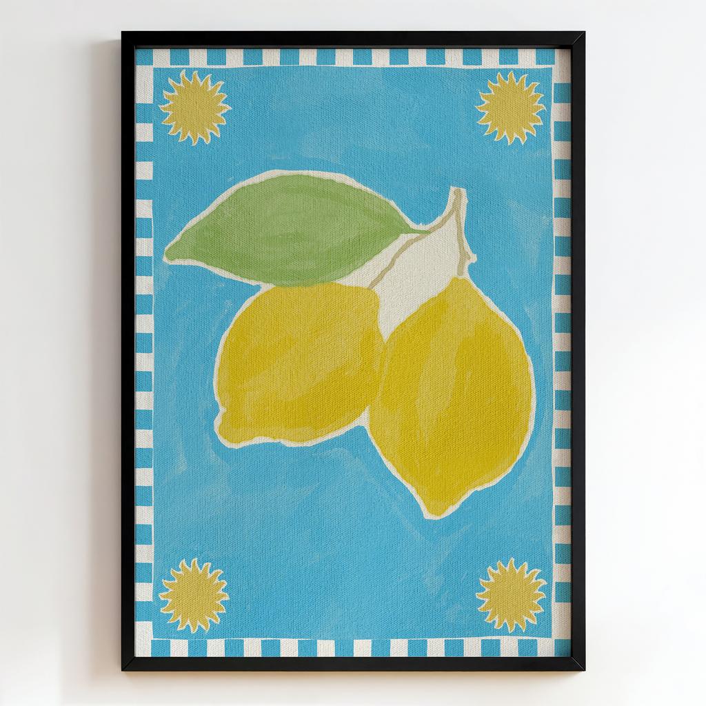 "Sunny Lemon Duo" мінімалістичні лимони PS6856