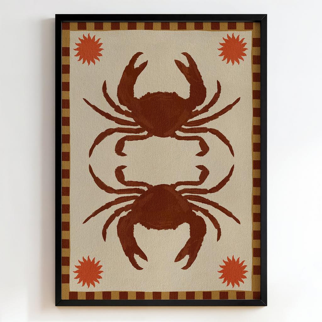 "Coastal Crab Pair" симетрична композиція крабів PS6859