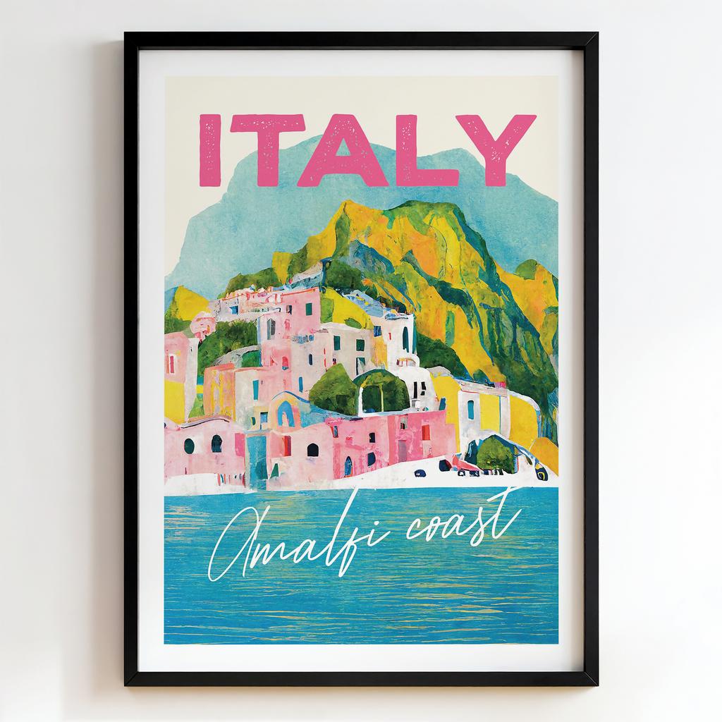 "Italy Amalfi Coast" постер узбережжя Амальфі PS6864