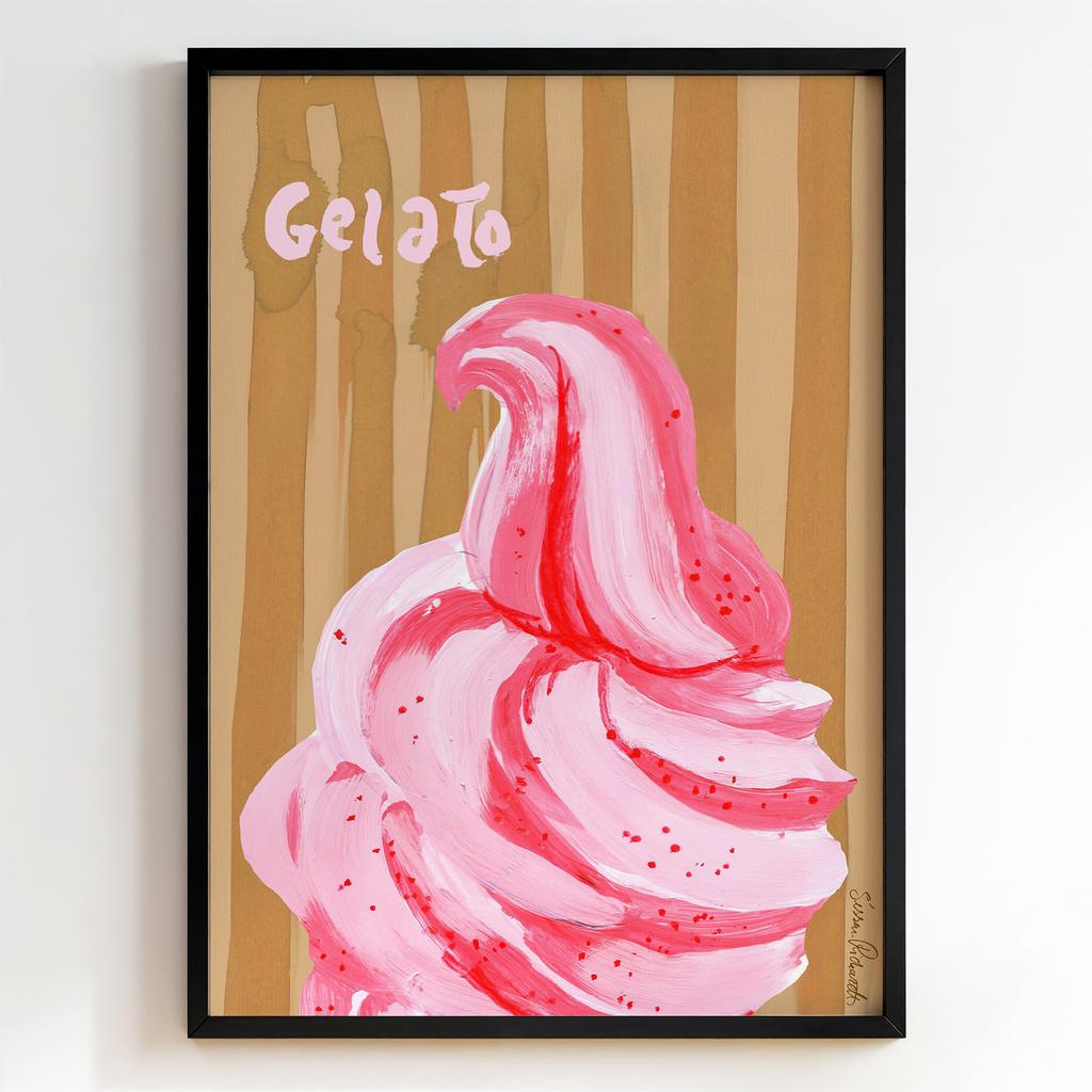 "Gelato Strawberry Swirl" рожеве морозиво PS8428