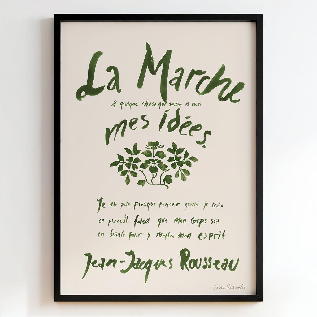 "La Marche de Mes Idées" французька типографіка PS8429
