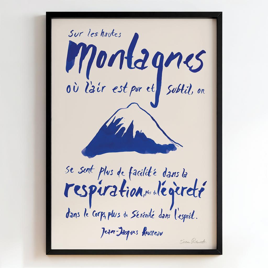 "Sur les Hautes Montagnes" гірська типографіка PS8430