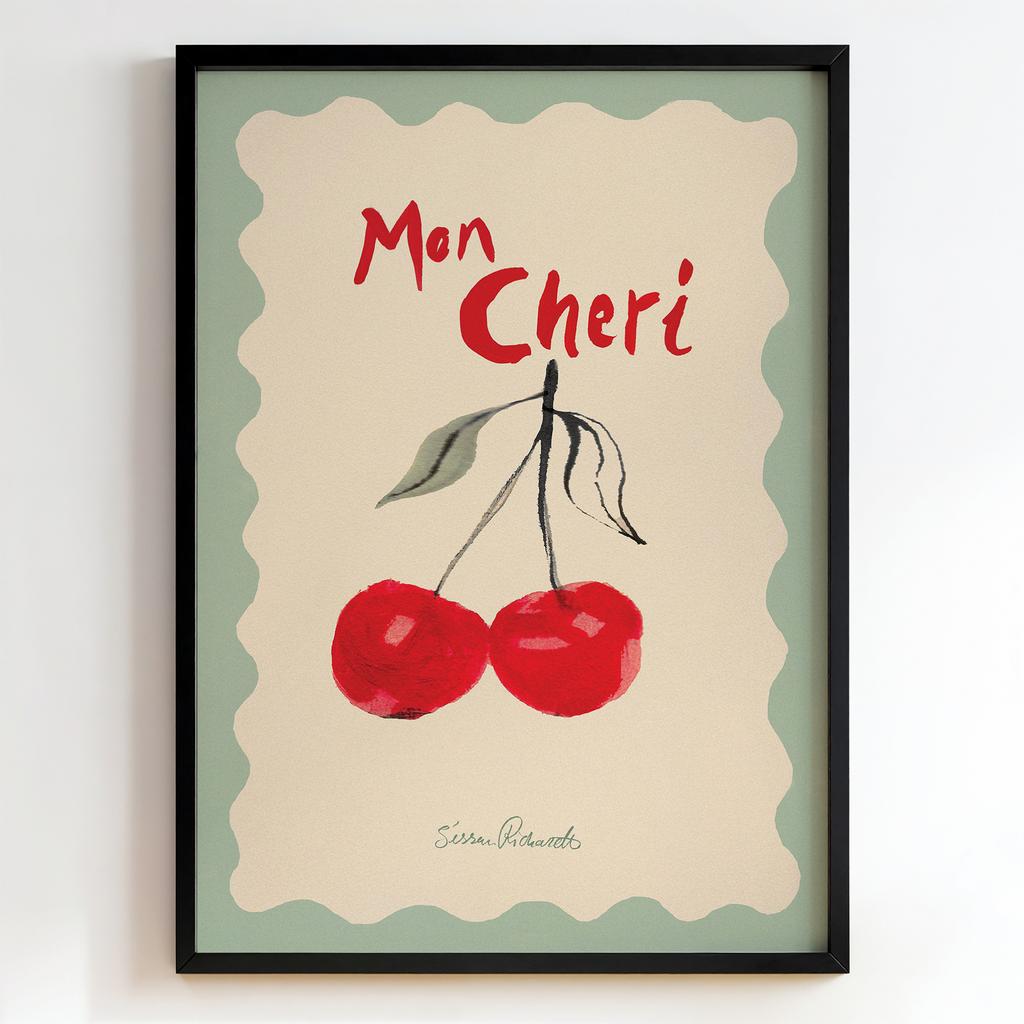"Mon Chéri" ілюстрація з вишнями PS8431