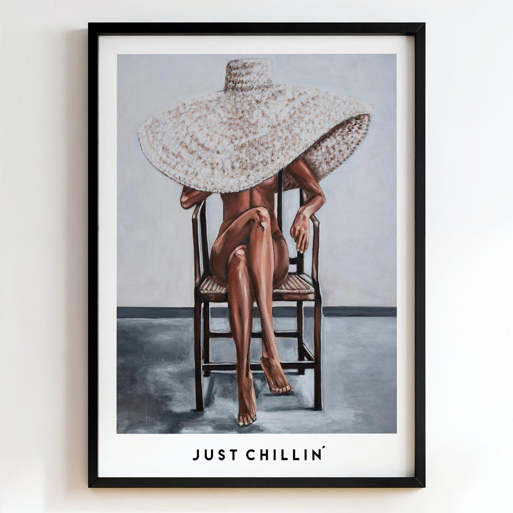 "Just Chillin'" жінка у капелюсі PS8434