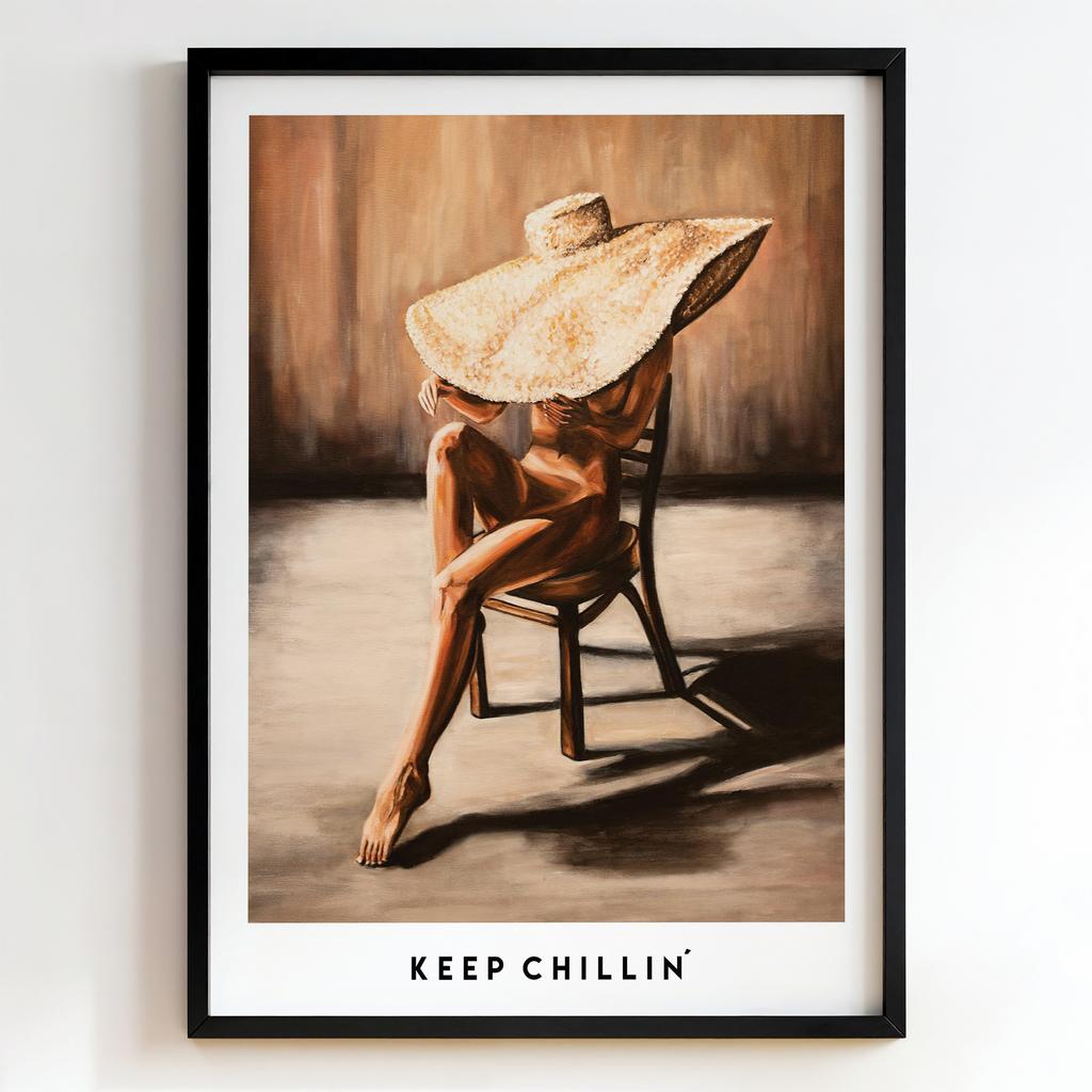 "Keep Chillin'" жінка у капелюсі PS8435