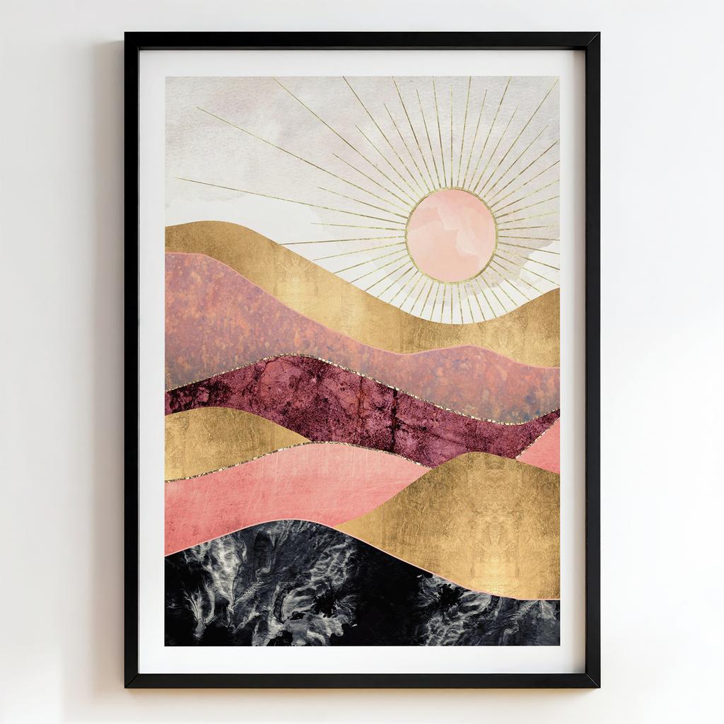 "Golden Dawn Horizons" абстрактний пейзаж PS8446