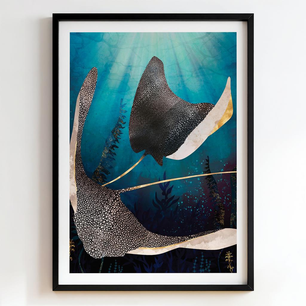 "Graceful Manta Rays" манти під водою PS8631