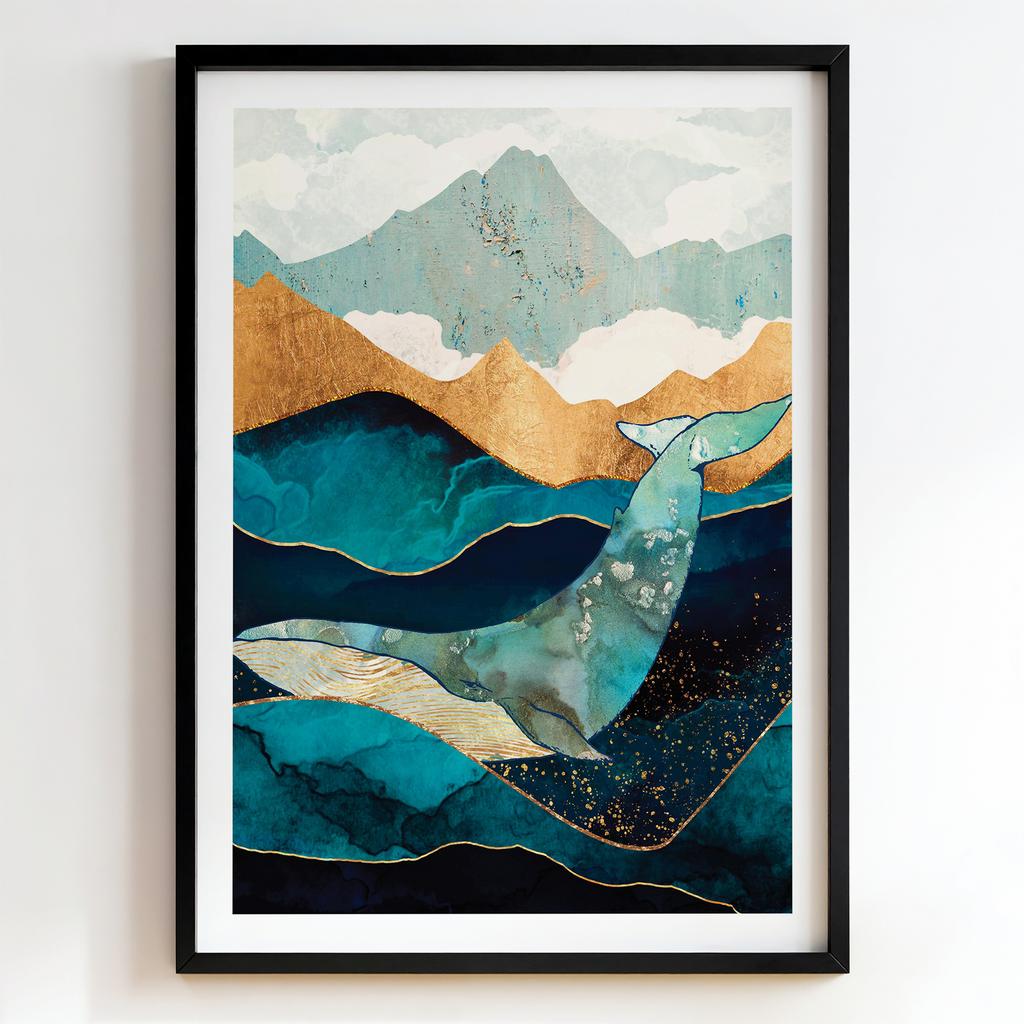 "Golden Whale Horizon" кит серед золотих гір PS8633