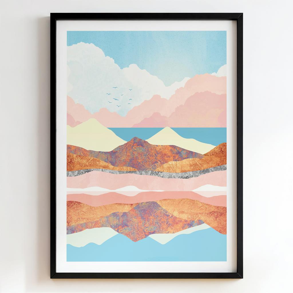 "Pastel Mountain Reflections" пастельні гірські віддзеркалення PS8636