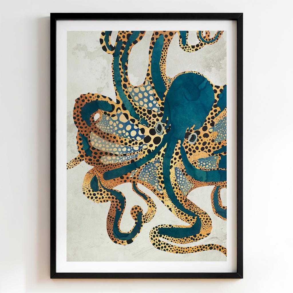 "Golden Octopus Reverie" декоративний восьминіг PS8637