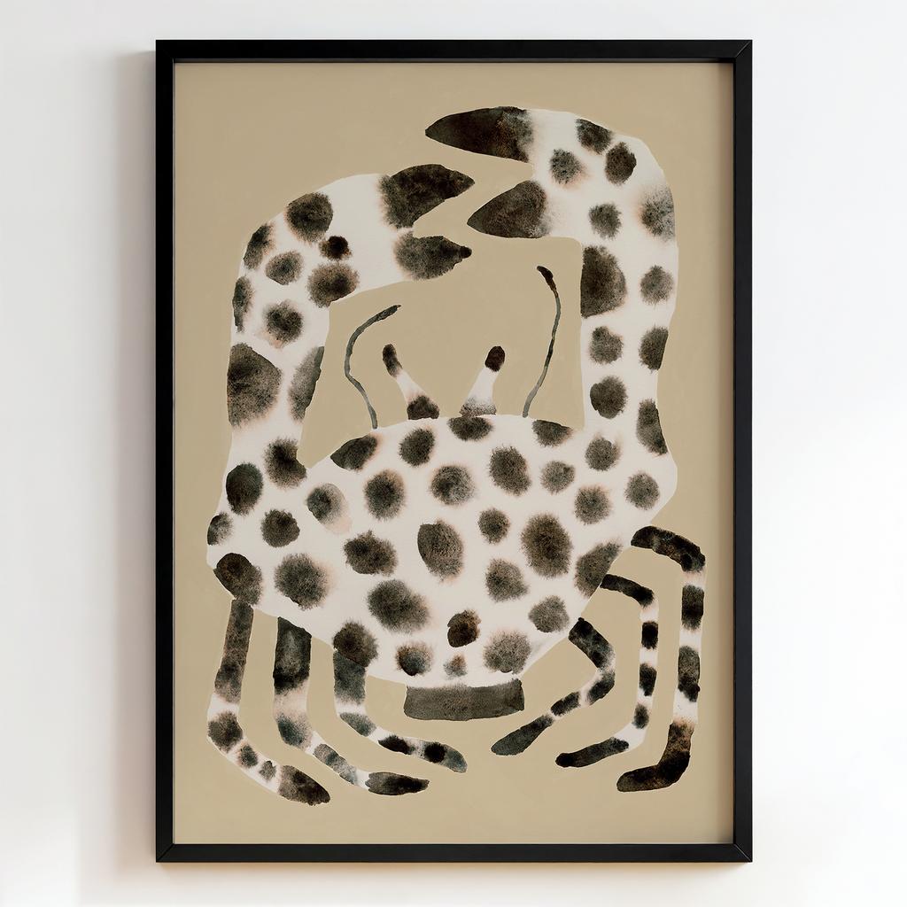 "Minimalist Watercolor Crab" мінімалістичний акварельний краб PS8642